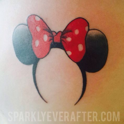 Lilian's Minnie Mouse Ears Tattoo Minnie Mouse Tattoo, Frozen Tattoo, Ears Tattoo, Mickey And Minnie Tattoos, Minnie Tattoo, Mouse Tattoo, Symbols Of Strength Tattoos, Secret Tattoo, Disney Princess Tattoo