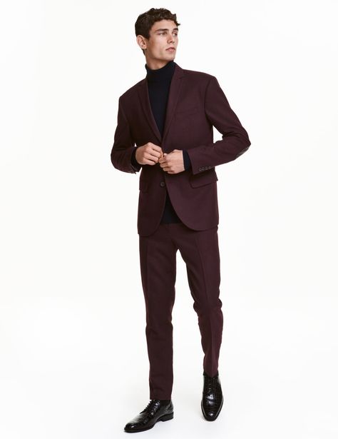 Plum Suit, Turtleneck Outfit Men, Professor Plum, Turtleneck Suit, Turtleneck Outfit, Purple Suits, Wedding Outfit Men, Burgundy Suit, Mens Fashion Smart