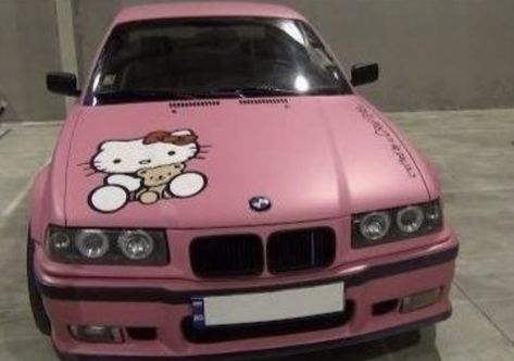 Hello Kitty Car, Pink Car, Hello Kitty, Bmw, Kitty, Pink, On Instagram, Instagram