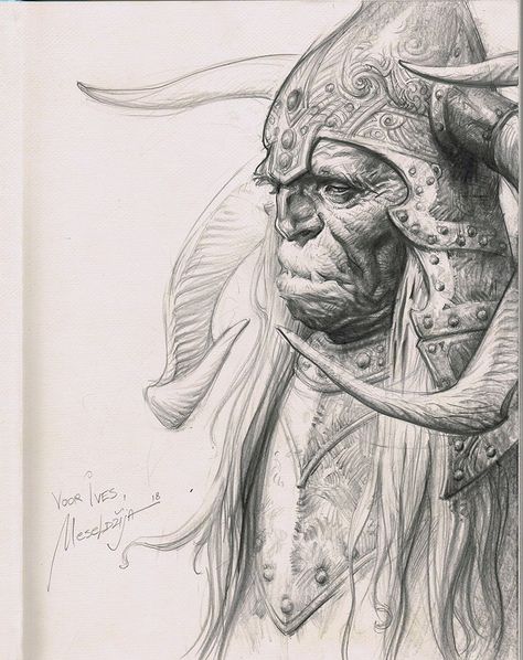 Ogre Drawing, Black And White Art Drawing, Beautiful Sketches, Creature Artwork, Bd Comics, Elephant Art, Sketch Inspiration, Graphite Drawings, Cool Sketches