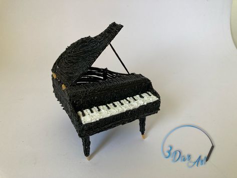 Pen Magic, 3d Pen Art, Real Magic, 3d Pen, Pen Art, Crafty Stuff, Creative Ideas, 3 D, Piano