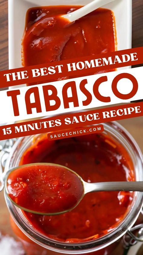 Tabasco Sauce Diy Tabasco Sauce, Tabasco Pepper Recipes, Homemade Tabasco Sauce Recipe, Tabasco Sauce Recipe, Tabasco Recipes, Tabasco Hot Sauce, Infused Recipes, Chili Pepper Recipes, Tabasco Pepper