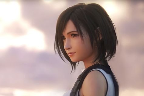 Final Fantasy Xii, Hair Png, Tifa Lockhart, Hair Icon, Twitter Trending, Fantasy Collection, Long Black Hair, Art Style Inspiration, Digital Art Illustration