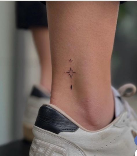 Delicate Side Tattoos Women, Tattoo Faith Symbol, Creativity Symbol Tattoo, Christian Finger Tattoos For Women, Small Tattoos For Strength, Light Symbol Tattoo, Delicate Star Tattoo, Best First Tattoo Ideas For Women, Delicate Ankle Tattoo