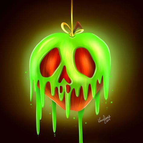 Poison Apple Drawing, Snow White Poison Apple, Apple Drawing, Apple Tattoo, Snow White Apple, Poisoned Apple, Halloween Apples, Disney Evil Queen, Apple Background