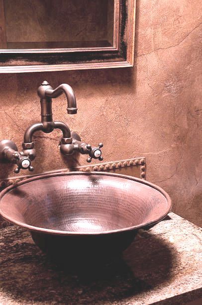 Rustic Bathroom Sink, Rustic Bathroom Sinks, Rustic Sink, Bathroom Rustic, Top Bathroom Design, Rustic Bathroom Designs, Rustic Bathrooms, Ranch Style Homes, Trendy Bathroom