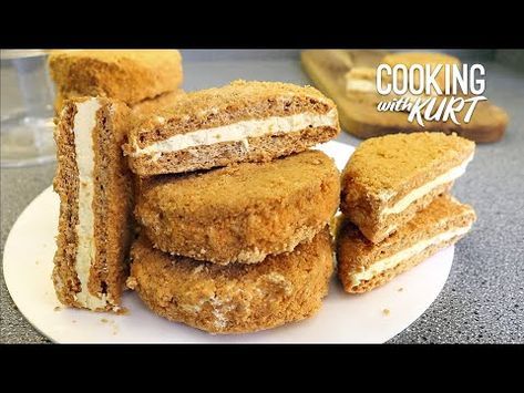 Silvanas Recipe, Sans Rival Cake, Sans Rival, Pinoy Dessert, French Buttercream, Gourmet Food Plating, Cookie Sandwich, Cookie Videos, Filipino Desserts