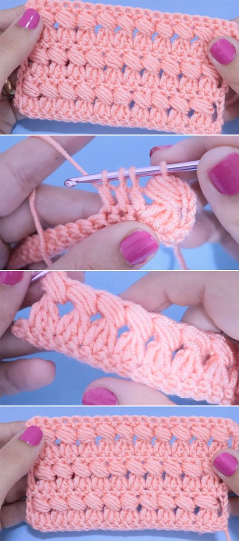 How To Crochet The Bead Stitch Crochet Dreams, Locker Hooking, Bead Stitch, Crochet Stitches Guide, Crochet Stitches Diagram, Crochet Stitches For Blankets, Crochet Stitches Free, Easy Crochet Stitches, Stitch Tutorial