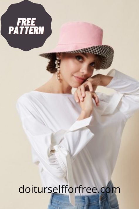 Discover an extensive collection of complimentary sewing patterns sourced globally at doiturselfforfree.com. Craft exquisite items for individuals of all ages, including children, babies, men, women, and even home decor—all at no cost. Access these free patterns conveniently in PDF format. Sun Hats For Women Diy Free Pattern, Free Hat Patterns To Sew, Hat Sewing Pattern, Hat Sewing, Beach Running, Hat Patterns To Sew, Free Sewing Pattern, Free Pdf Sewing Patterns, Wide Brim Sun Hat