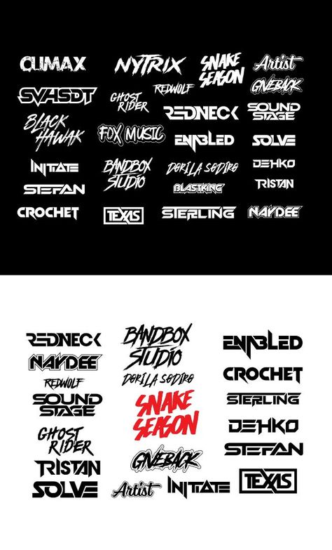 I will Design logos for Your bands like Hip hop| Dj logo| Logo Design| EDM| Rockstar | Band | Artist |Rap | Club| |Typography | Custom music etc.I am a Expert Graphic Designer with 3 years of Experience who creates awesome designs for your bands.My vision is to provide high-quality work with 100% client satisfaction. Club Typography, Dj Logo Design, Dj Logos, Music Typography, Logo Dj, Hip Hop Logo, Hip Hop Dj, Dj Logo, Font Ideas