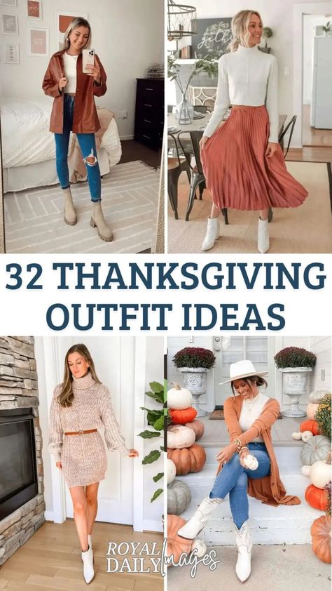 32 Stylish Thanksgiving Outfit Ideas – Fashion Tips & Cozy Looks Chic Thanksgiving Outfit, Winter Midi Skirt, Winter Midi Skirt Outfit, Thanksgiving Dressing, Thanksgiving Outfit Ideas, Outfit Ideas Fashion, Thanksgiving Outfit Women, Holiday Outfits Women, Thanksgiving Fashion