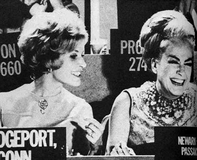 CHRISTINA AND JOAN CRAWFORD AT A TELETHON Christina Crawford, Joan Crawford Children, Eve Arnold, Mommie Dearest, Mommy Dearest, Jerry Lewis, Bette Davis, Glamour Shots, Hollywood Icons