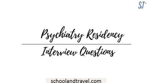 A residency in Psychiatry is one of the requirements that must be satisfied by aspiring psychiatrists before they can obtain a professional license to practice psychiatry. To land a psychiatry residency, students must excel in the interview conducted by the hospitals they applied to. Although all hospitals have their interview panels, psychiatry residency interview questions … Psychiatry Residency Interview Questions 2022 Read More » The post Psychiatry Residency Interview Questions 2 Residency Interview, Residency Medical, Professional License, Performance Evaluation, Medical Careers, Reading Tips, Academic Achievement, College Admission, Letter Of Recommendation