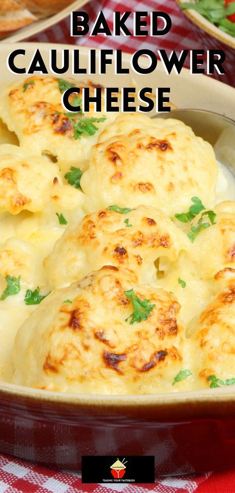 Oven Baked Cauliflower, Baked Cauliflower Recipe, Side Dish For Thanksgiving, Frozen Cauliflower, Roasted Cauliflower Recipes, Cauliflower Mac And Cheese, Cauliflower Dishes, Easy Cauliflower, Vegetable Side Dishes Recipes