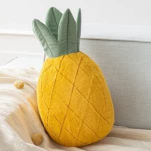 Phantoscope Pineapple Shaped Throw Pillow, Fun Home Decor of Fruit Themed Shaped Cushions, Decorative Shaped Pillow for Couch Bed and Chair,Yellow,9.5 x11.5 Inches Bed And Chair, Fun Home Decor, Fun Throw Pillows, Pineapple Yellow, Pillow For Couch, Shaped Pillow, Garden Pillows, Couch Cushions, Best Pillow