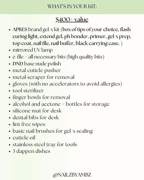 super excited to announce my 1 on 1 gel-x class! (structured gel coming soon) this class will be TWO days long. everything that will be covered is on the second slide. this will be an extremely in depth course that will give you everything you need to know to provide a professional level service. you’ll be learning a lot of things most nail schools won’t teach you. this class is for EVERYONE! nail techs, diy-ers, etc. please note this will NOT give you a license but you WILL receive a certi... Nail Tech Notes, Nail Tech School, Business Nails, School Nails, Second Day, In Depth, Super Excited, Nail Tech, For Everyone