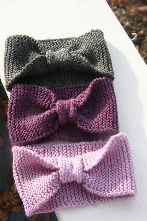 Hand knit headband