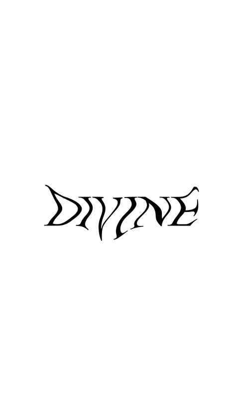 Divine Font Tattoo, Warped Text Tattoo, Techno Tattoo, Tattoo Typography, Seven Deadly Sins Tattoo, Typographic Tattoo, Biblical Tattoos, Typography Tattoo, Tatoo Inspiration