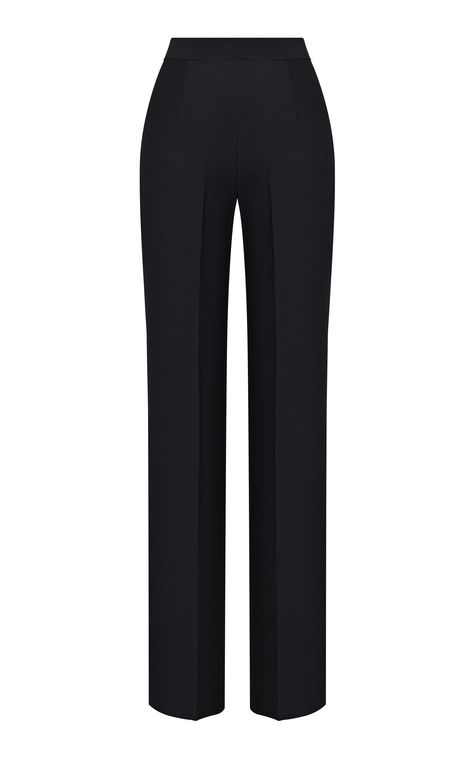 Pants Women Fashion Classy, Straight Leg High Waist Pants, Black Slacks Women, Dress Classy Outfits, Black Dress Classy, Outfit Trousers, Black Straight Leg Pants, Resort 2024 Collection, Straight Leg Dress Pants