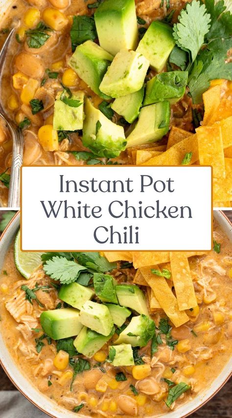 Chicken Breast Soup, Instant Pot White Chicken Chili, Chilli Chicken Recipe, White Bean Chicken Chili, White Bean Chili, Easy Skillet Meals, Hearty Comfort Food, Chilli Recipes, Easy Skillet