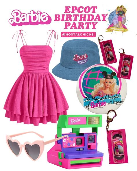 Discovering timeless pieces from the Barbie Epcot birthday party! Nostalgia Aesthetic, Disney World Outfits, Barbie Birthday Party, Retro Theme, Barbie Birthday, Theme Parks, Theme Park, Timeless Pieces, Disney World