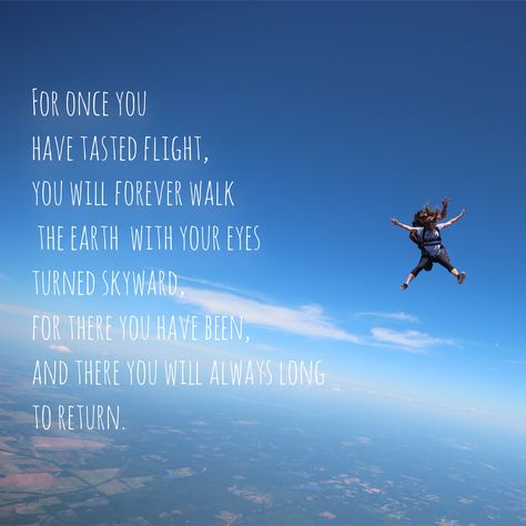 Sky Dive Quotes, Ski Diving, Jump Quotes, Skydiving Quotes, Diving Quotes, Fly Quotes, Cute Inspirational Quotes, Bungee Jumping, Walk The Earth