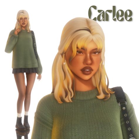 ₊˚⊹☆ Carlee ₊˚⊹☆ | Patreon Pre Made Sims, Premade Sims Sims 4, Sims 4 Autumn Cc, Cc Face, Premade Sims, Pretty Sims, Ts4 Mods, Sims 4 Cc Eyes, Sims 4 Traits