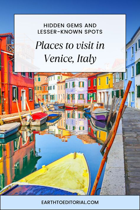 Read about the lesser-known attractions and places to see in Venice Italy Things To Do In Italy, Unusual Things, Venice Italy, Hidden Gems, Venice, You Must, Did You Know, Things To Do, In Italy