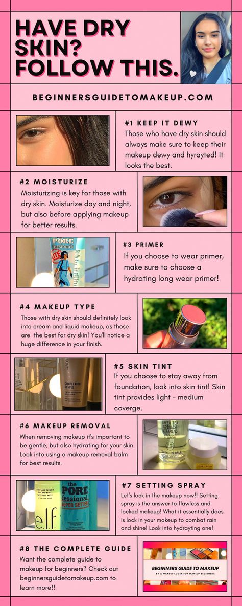 Beginner to makeup and confused about where to start?! Here's your ULTIMATE guide! Discover comprehensive tutorials, guides, tricks, and much more here!💄💋✨ Makeup Tips For Dry Skin, Skin Hacks, Facial For Dry Skin, Dry Skin Makeup, Skin Bumps, Skin Advice, Dry Skin On Face, Dry Skin Remedies, Home Remedies For Hair