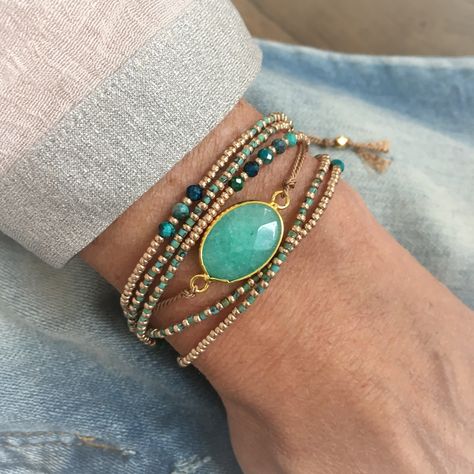 Wrap Armband, Silk Bracelet, Boho Wrap Bracelet, Embroidery Bracelets, Garnet Bracelet, Boho Chic Jewelry, Beaded Wrap Bracelets, Bohemian Bracelets, Beaded Wraps