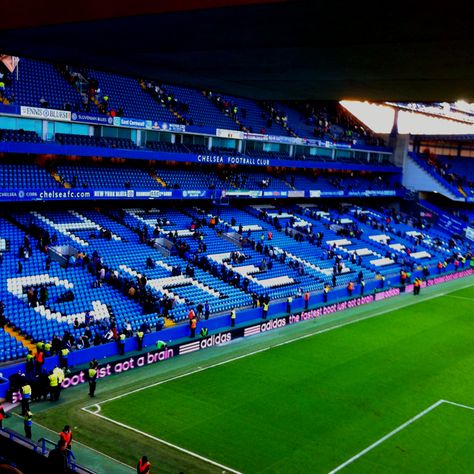 Stanford bridge Stanford Bridge Stadium, Stanford Bridge, Stadium Aesthetic, Bridge Background, World Cup Tickets, Word Cup, Church Poster Design, Sports Stadium, Stoke City