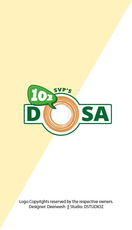 A Chain of restaurants located at south india providing 101 varieties of dosa for foodies. A simple logo play around with typo. South Indian Restaurant Logo, Shiv Art, Food Brand Logos, Logo Play, Food Logo Design Inspiration, Creative Logos, Logo Design Inspiration Creative, Food Logo Design, Food Illustration Art