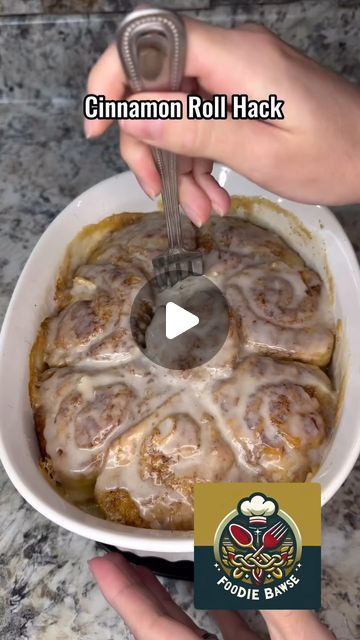 FoodieBawse on Instagram: "Turning canned Cinnamon Rolls into something yummy!!! Recipe by @cookingwithkatiecross   #cinnamonrolls #cinnamonroll #cinnamonrollsrecipe #sharerecipe #sharingrecipes #recipeshare #bestdessert #easydesserts #dessertideas #quickdessert #brunchideas #yummy #delicious #deliciousfood #yummyfood #foodhack #hack #cookingmom #cookingdad #cookingathome #homecooking #ilovesweets #ilovedessert #cookingrecipesrepost #cookingrecipe" Viral Cinnamon Rolls With Heavy Cream, Canned Cinnamon Rolls, Slow Cooker Bacon, Pillsbury Cinnamon Rolls, Cinnabon Cinnamon Rolls, Cinnamon Roll Bake, Pillsbury Recipes, Cinnamon Rolls Homemade, Easy Cinnamon