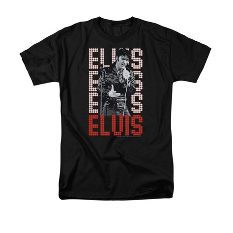 Elvis presley shirt name in lights black t-shirt Elvis Presley T Shirts, King Of Rock And Roll, Rock And Roll Music, Music T Shirt, Rock N Roll Music, Music Tees, Elvis Presley, Piece Of Clothing, Unisex Fashion