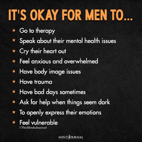 Positivity For Men, Mens Mental Awareness Month, Men Emotions, Stalking Quotes, Ocd Quotes, Mens Mental, Mental Health Test, Toxic Person, Semicolon Project