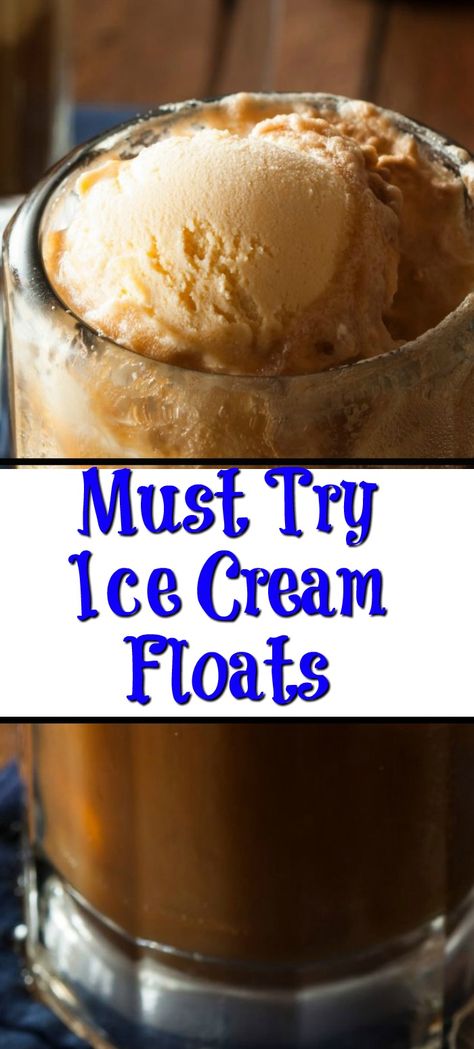 Ice Cream Floats, the perfect way to cool down in the summer or a treat in the wintertime! Make with soda, milk, or juice, perfect for an Ice Cream Float!  #icecream #dessert #icecreamfloat via @CookEatGo Ice Cream Floats Sodas, Coke Ice Cream Float, Dr Pepper Float Ice Cream, Ice Cream Floats For Kids, Ice Cream Drinks Nonalcoholic, Ice Cream Soda Floats, Ice Cream Floats Ideas, Ice Cream Float Bar, Ice Cream Float Recipes