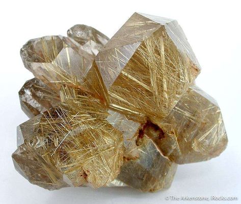 Rutilated Quartz (Floater) - RHQTZ-09 - Ibitiara - Brazil Mineral Specimen Quartz Properties, Soul Stone, Rutilated Quartz Crystal, Faceted Gems, Rocks And Gems, Minerals And Gemstones, Quartz Cluster, Tourmaline Crystal, Gems And Minerals