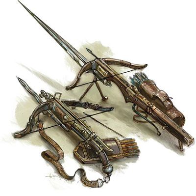 Fighter archetype: Weaponsmith | GM Binder Steampunk Melee, Dnd Weaponsmith, Dnd Crossbow, Crossbow Character, Fighter Archetype, Arm Armor, Crossbow, Dungeon Master, Medieval Fantasy