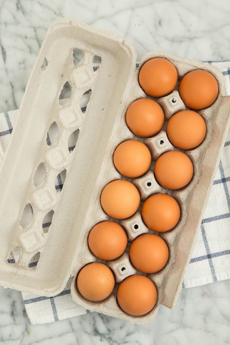 Are You Storing Eggs in the Carton? You Should Be! Storing Eggs, How To Make Wedding Cake, Cake Order Forms, Creamy Scrambled Eggs, Waffle Cookies, Baking Basics, Wedding Cake Flavors, Kitchen Solutions, Farm Fresh Eggs