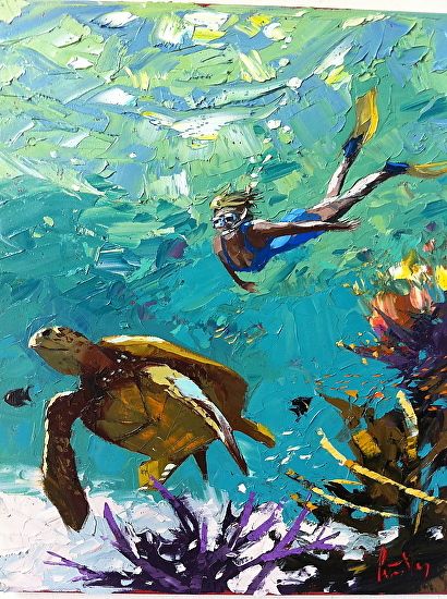 Peter Vey, Dove Painting, Painting On Canvas For Beginners, Draw Portrait, Underwater Painting, Canvas For Beginners, Underwater Art, Canvas Painting Ideas, Art Competitions