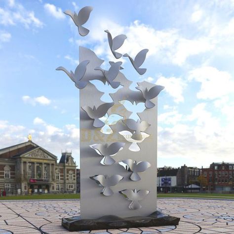 Arte Peculiar, Public Sculpture, Artistic Installation, Steel Sculpture, Bird Sculpture, Outdoor Sculpture, Flower Ideas, Signage Design, 판타지 아트