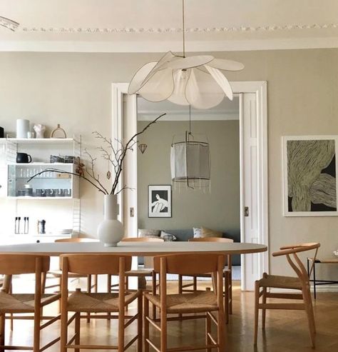 Farrow And Ball Living Room, Kitchen Drawing, White Lounge, Dining Room Paint, Neutral Paint Color, James White, Farrow And Ball Paint, White Dining Room, Farrow And Ball