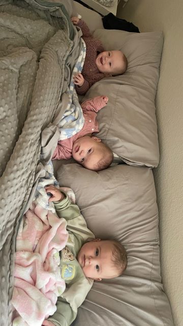 The Brown Triplets on Instagram: "Just because it was too good to not have a permanent spot on the feed 🌞🥹 #goodmorning #sleepy #sleepybaby #tripletsofinstagram #triplets #babiesofinstagram #babies #babiesbabiesbabies #babieswithstyle #momlife #momsofinstagram #momsofmultiples #newborn #mom #preemie #premature #prematurebaby #7monthsold #32weeker #momofthree #dadofthree #parentsofinstagram" Triplets Babies Newborns, Newborn Triplets, Triplet Babies, Newborn Mom, Premature Baby, Baby Videos, Baby Gif, Friendship Goals