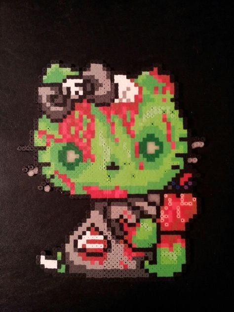 Zombie Hello Kitty, User Profile, Zombie, Pixel Art, Art Style, Hello Kitty, Deviantart, Kitty, Beads