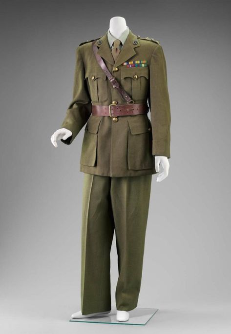 Soldier Uniform, Military Suit, British Army Uniform, Wwii Uniforms, Ww2 Uniforms, British Uniforms, Men's Uniforms, Green Long Sleeve Shirt, British Military