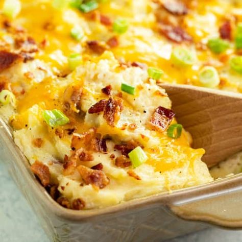 The Pioneer Woman's Twice Baked Potato Casserole - The Cozy Cook Bacon Potato Casserole, Twice Baked Potato Casserole, Loaded Mashed Potato Casserole, The Cozy Cook, Easy Baked Potato, Loaded Baked Potato Casserole, Cozy Cook, Twice Baked Potato, Mashed Potato Casserole