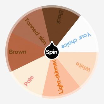 Spin the wheel to randomly choose from these options: White, Light-skinned, Pale, Brown, Tanned skin, Black, Your choice! Aesthetic Wheel Spinner, Gacha Spin The Wheel, Spin The Wheel Gacha Oc, Spin The Wheel Oc Challenge, Light Skin Oc, Oc Spin The Wheel, Spinning Reference, Oc Wheel, Spin The Wheel Game Ideas