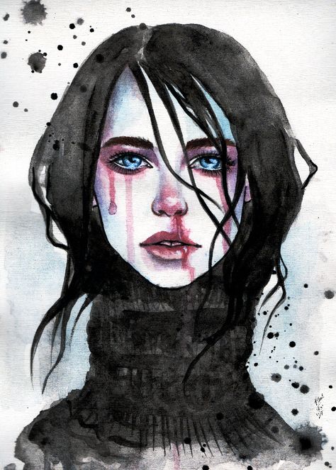 ... by BlackFurya Agnes Cecile, Saint Petersburg Russia, Grunge Art, Gcse Art, Art Video, Petersburg Russia, Saint Petersburg, Watercolor Portraits, Character Drawing