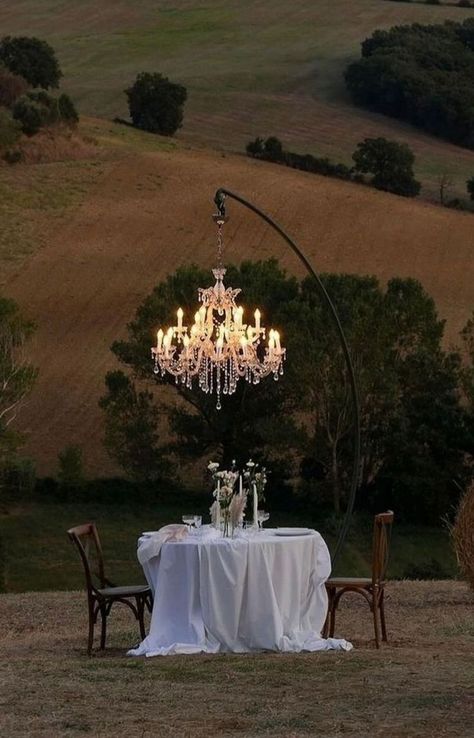 Proposal Decor Outdoor, Enchanted Backyard Wedding, Event Chandelier, Jordan Smith, Rococo Revival, Dream Wedding Decorations, Wedding Themes Winter, Venue Decor, Classy Wedding