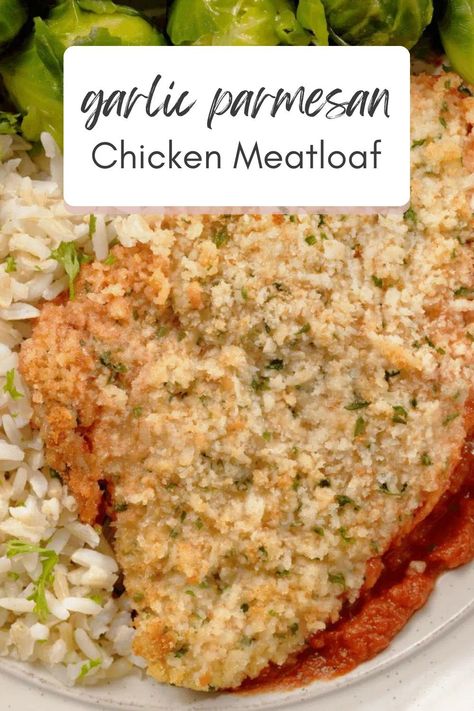 If you love chicken parmesan and meatloaf, this is a must-try. We made this chicken parmesan meatloaf to enjoy the goodness of two dishes in one. #chickenrecipes Chicken Loaf Recipe Best Meatloaf, Garlic Chicken Meatloaf, Parmesan Chicken Meatloaf, Chicken Meatloaf Recipes Healthy, Garlic Parmesan Chicken Meatloaf, Chicken Meatloaf Recipes, Garlic Parmesean Chicken, Ground Chicken Meatloaf, Chicken Parmesan Meatloaf